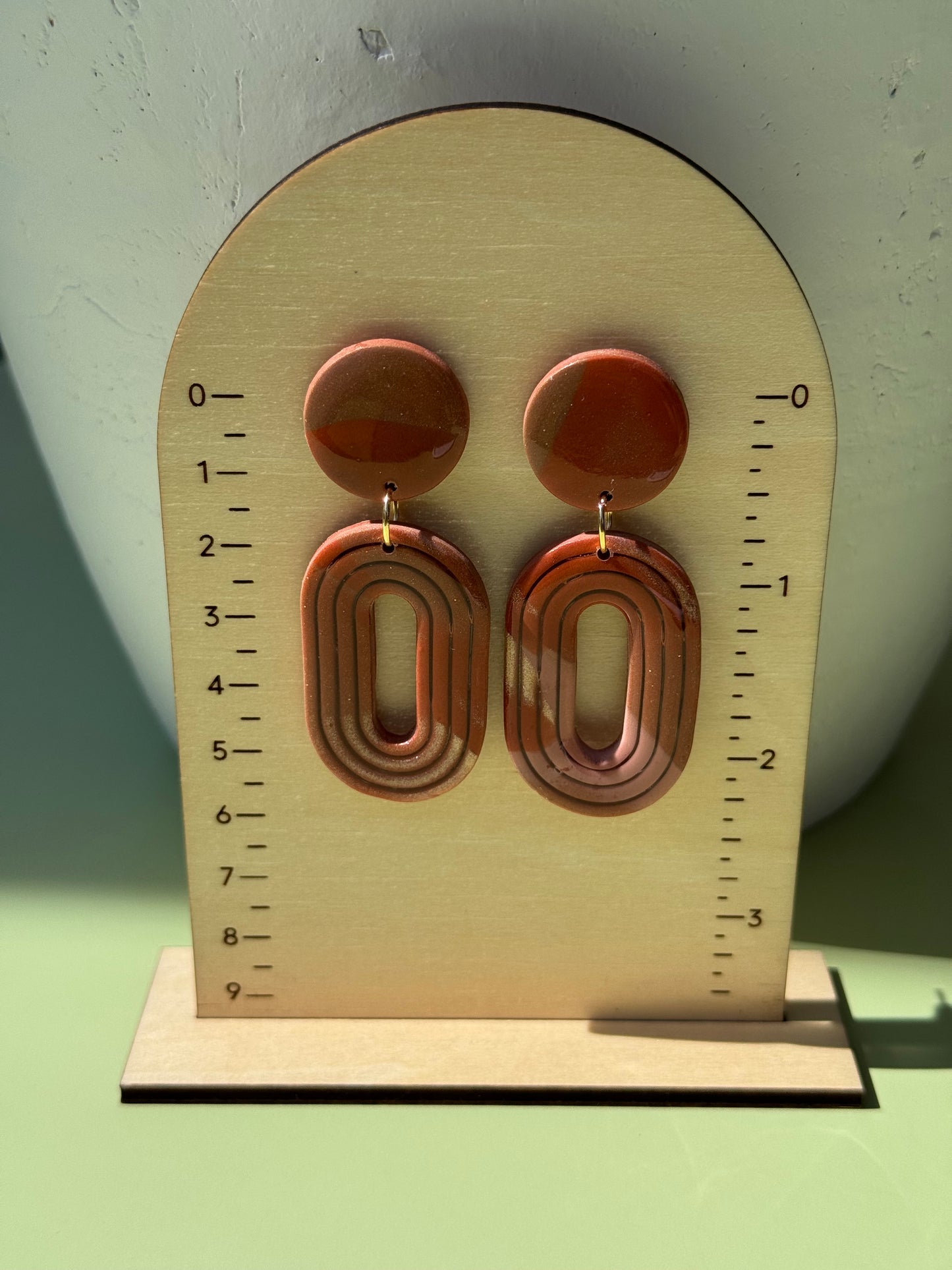 Brown Circle Dangles