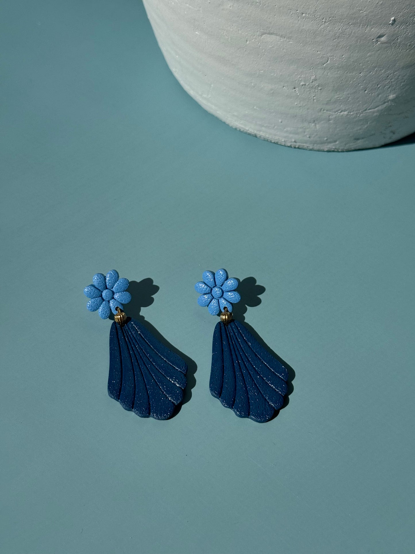 Blue Flower Dangles