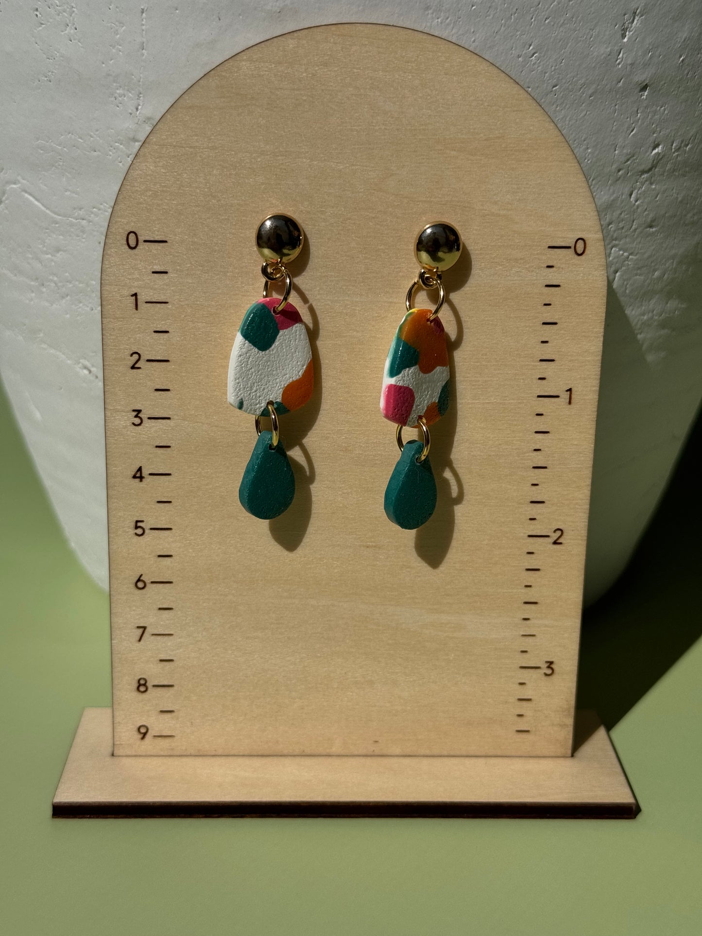 Green and White Dangles