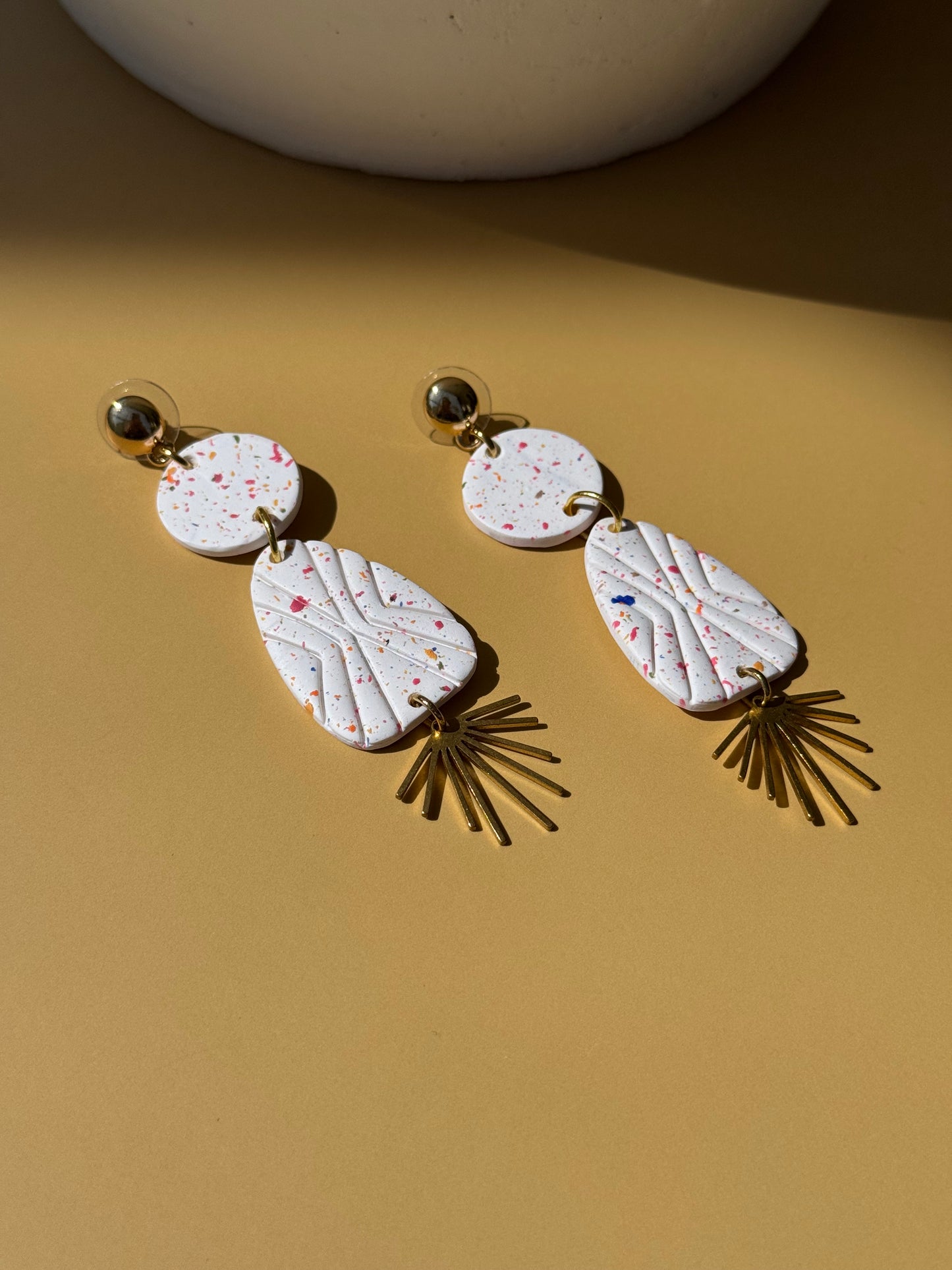 White & Multicolors Dangles
