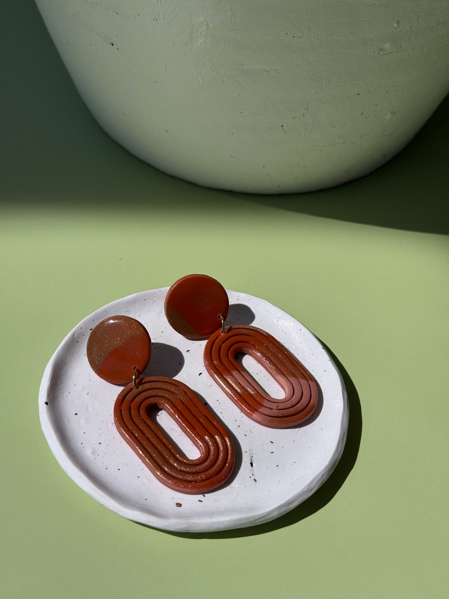 Brown Circle Dangles