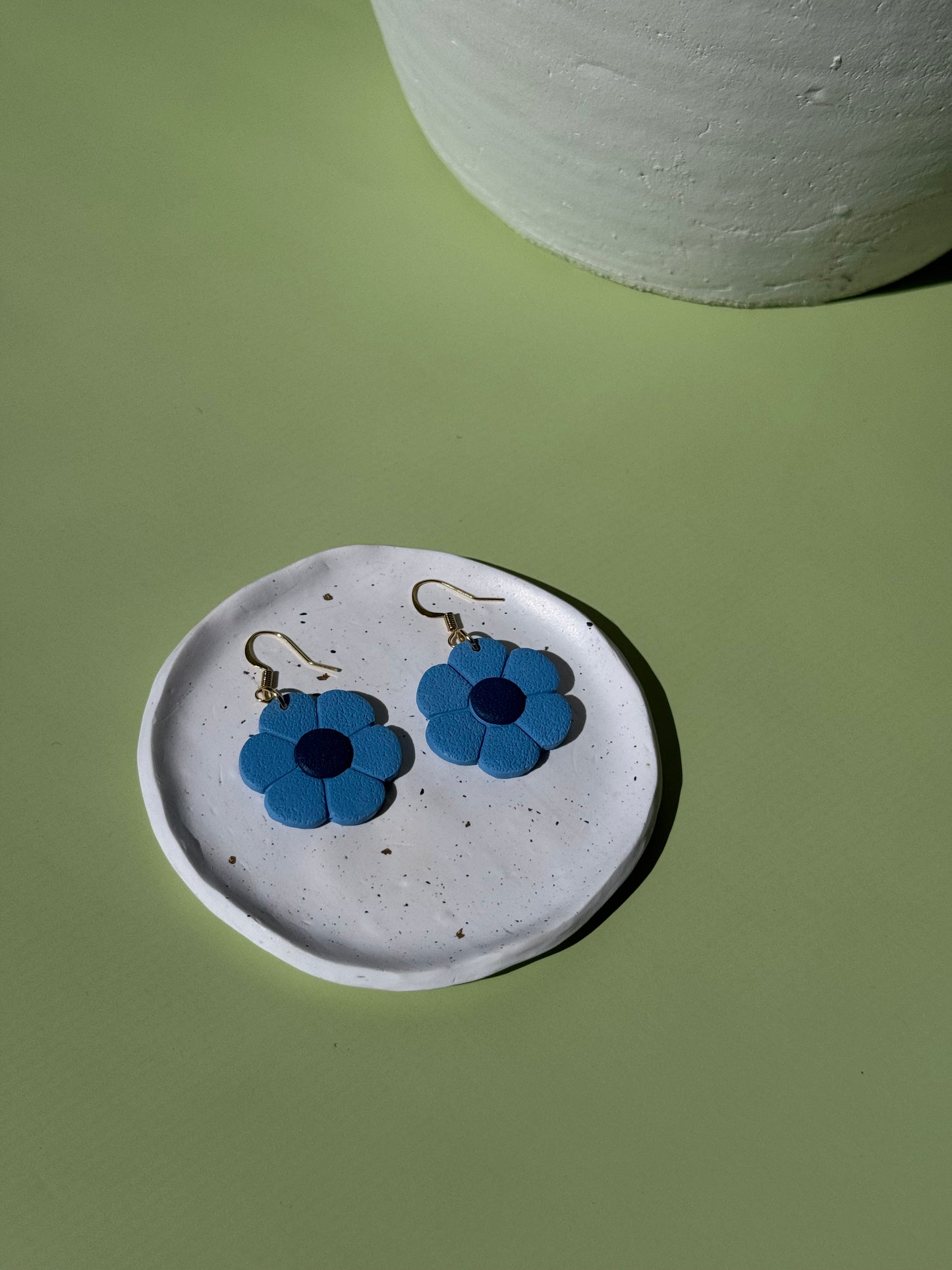 Light Blue Flower Dangles