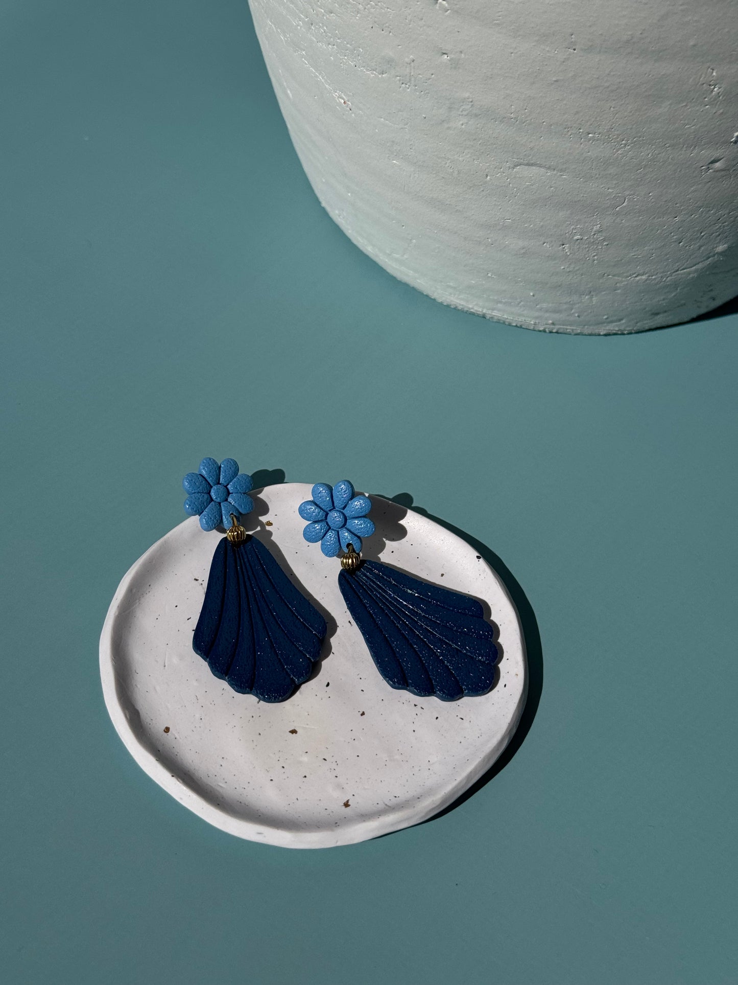 Blue Flower Dangles