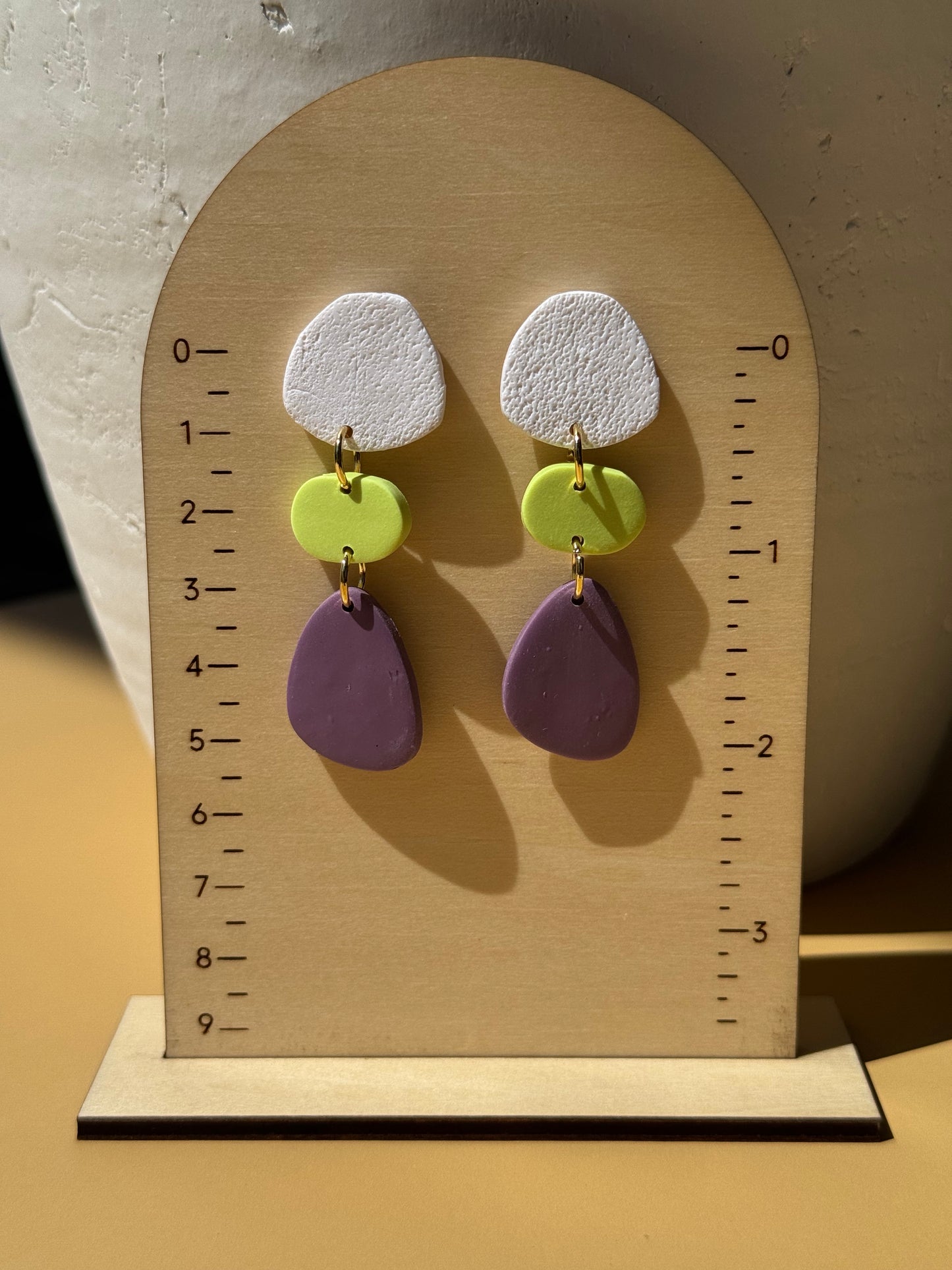 Purple, White & Purple Dangles