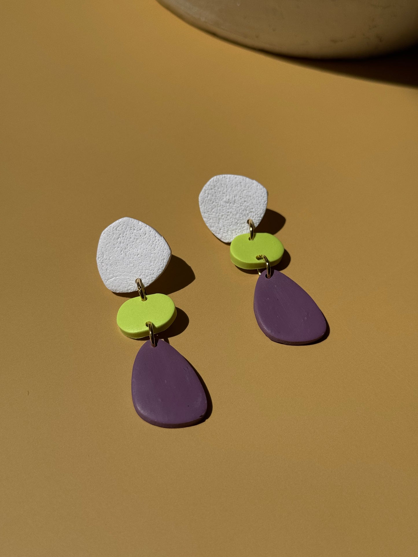 Purple, White & Purple Dangles