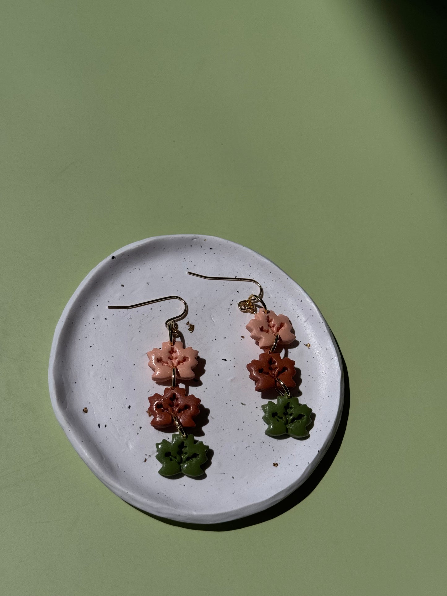 Pumpkin Leaves Dangles