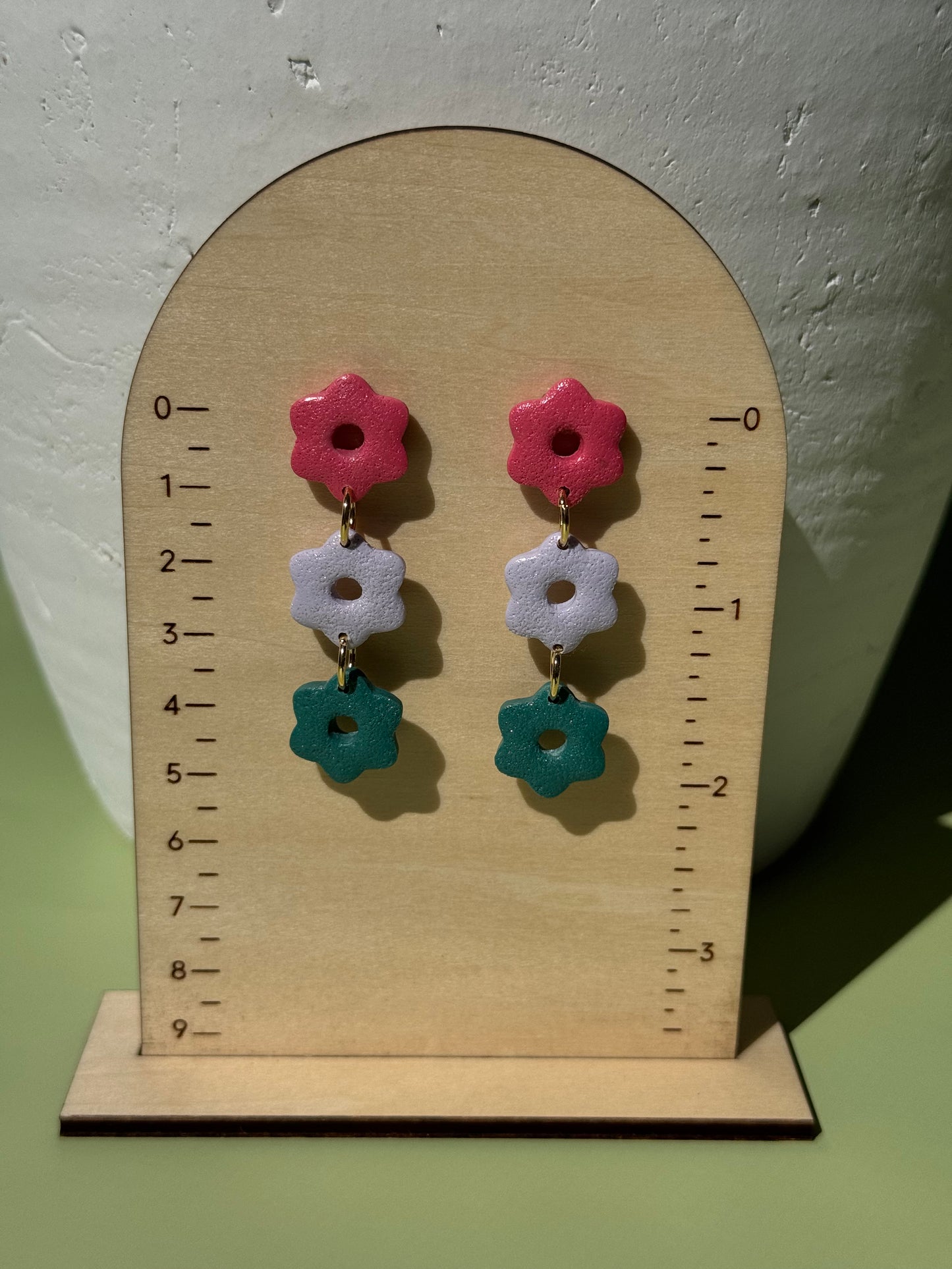 Teal, Purple, Pink Dangles