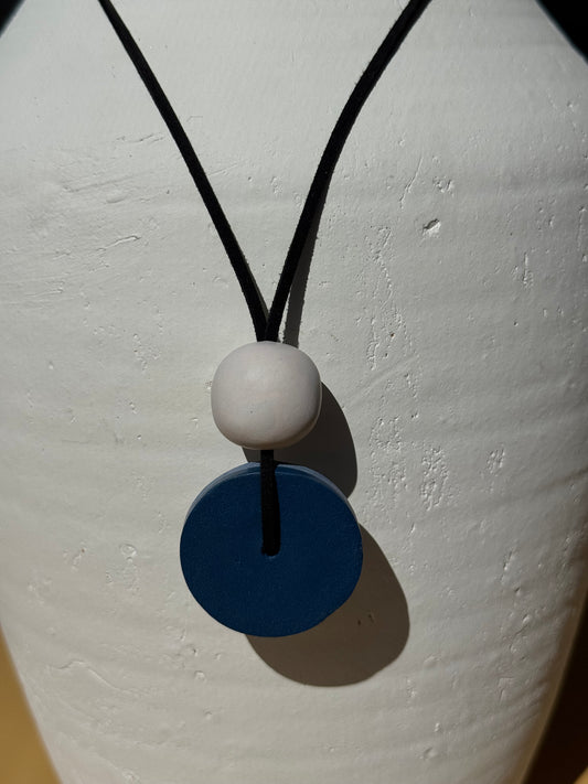Reversible Blue Necklace