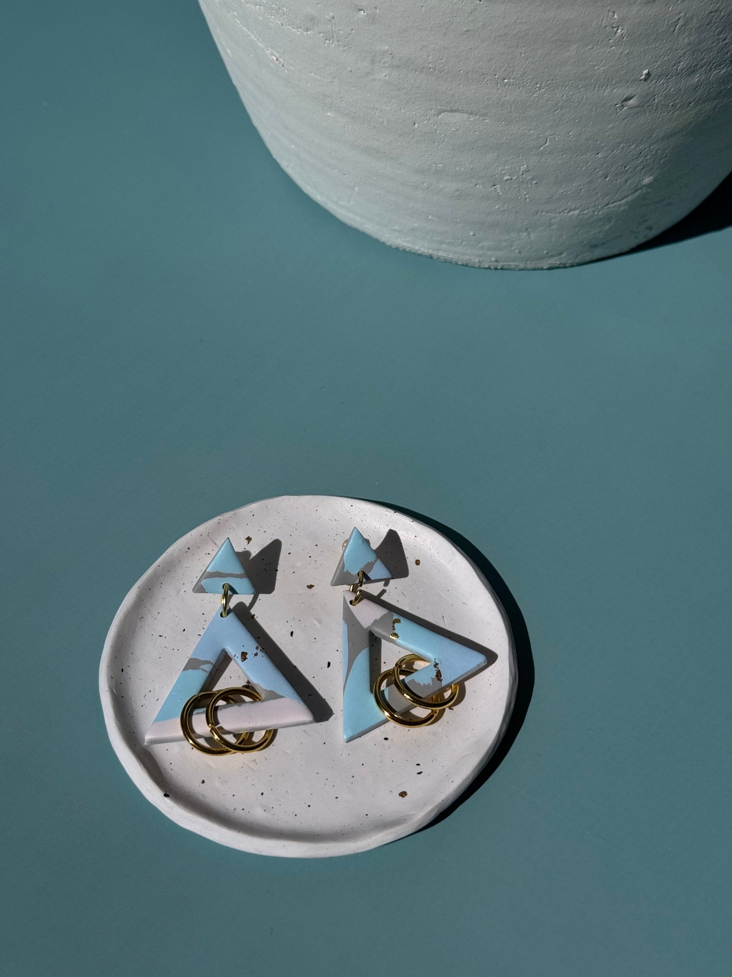 Blue Triangle Dangles