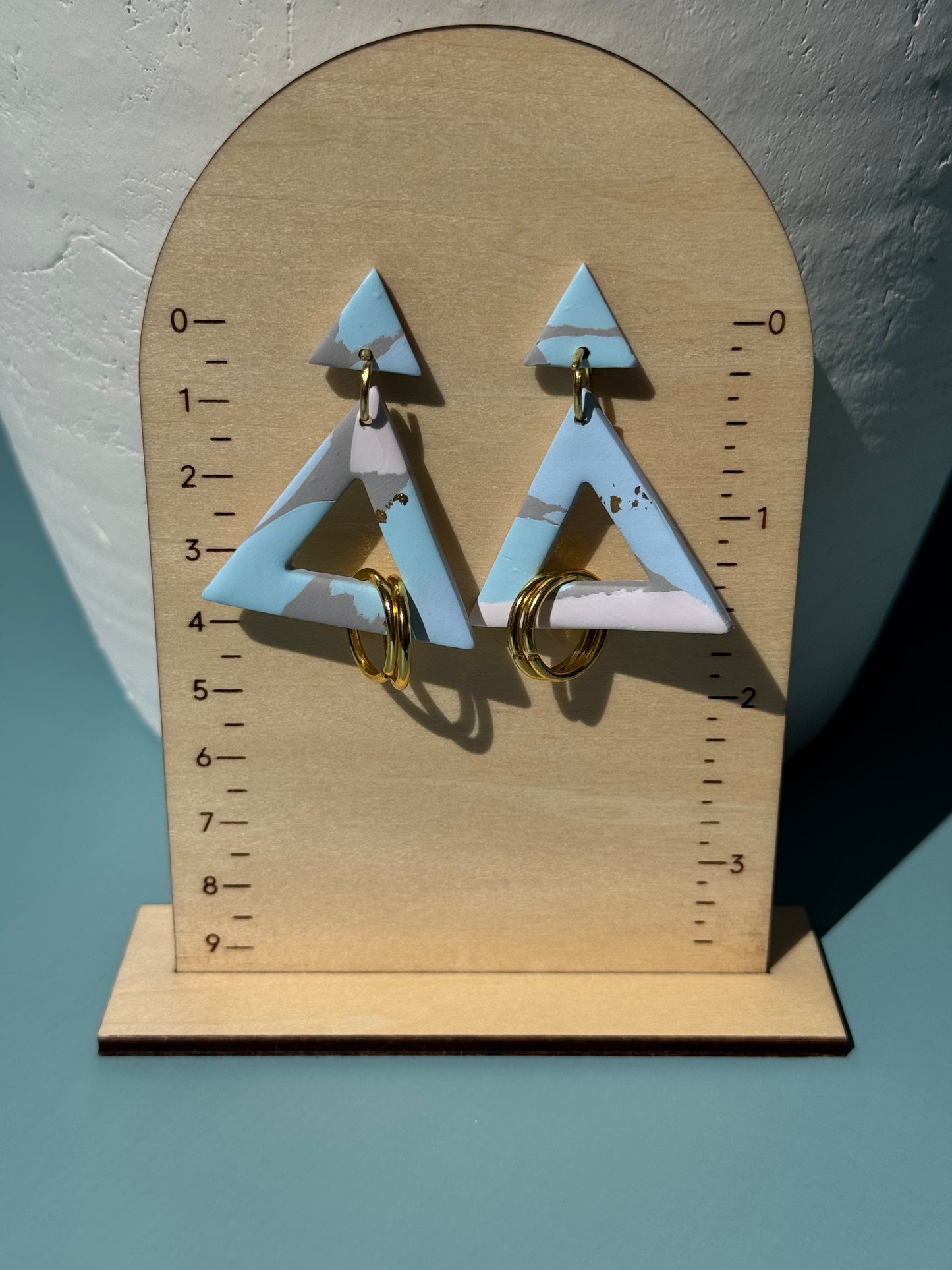 Blue Triangle Dangles
