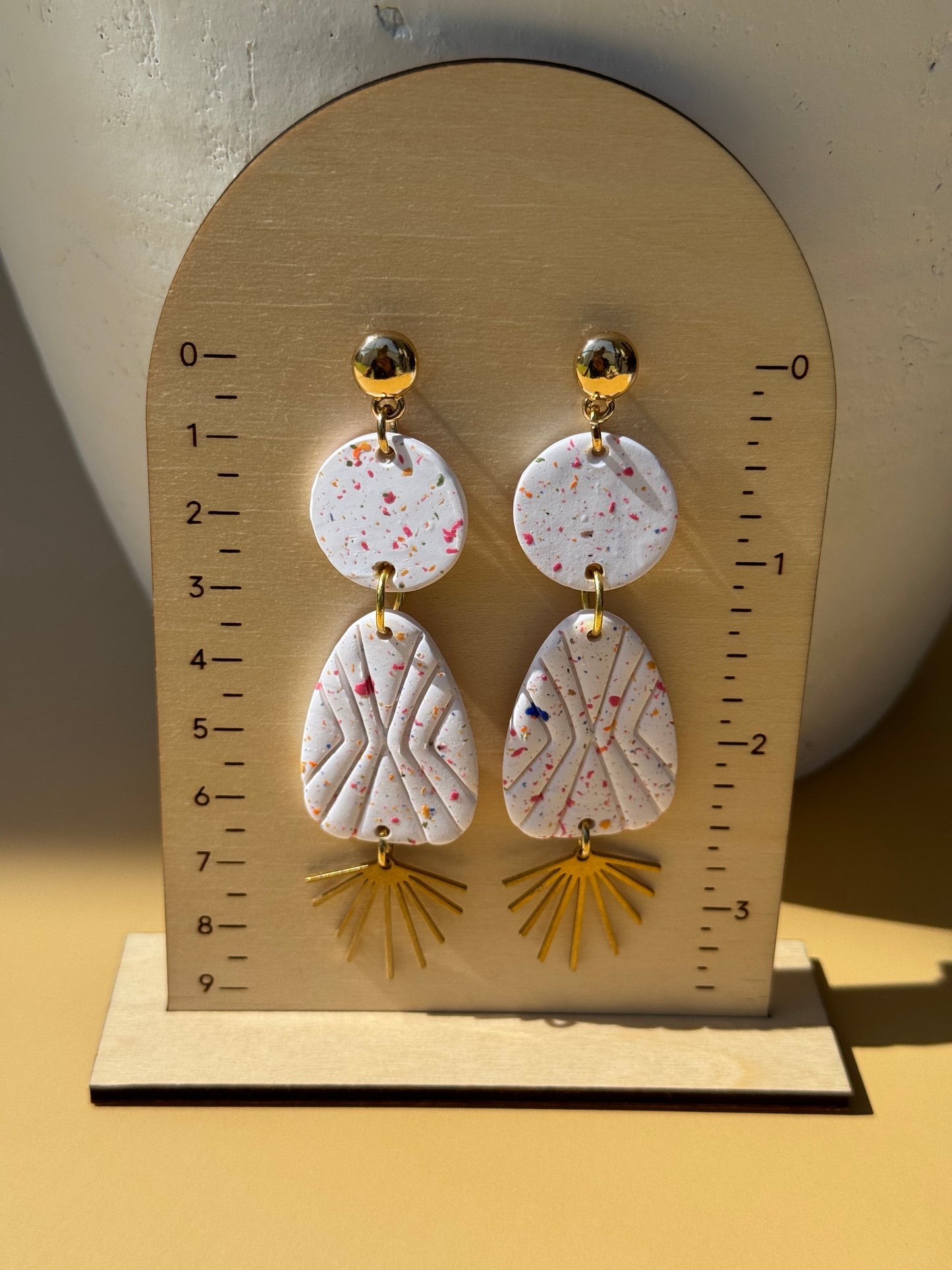 White & Multicolors Dangles