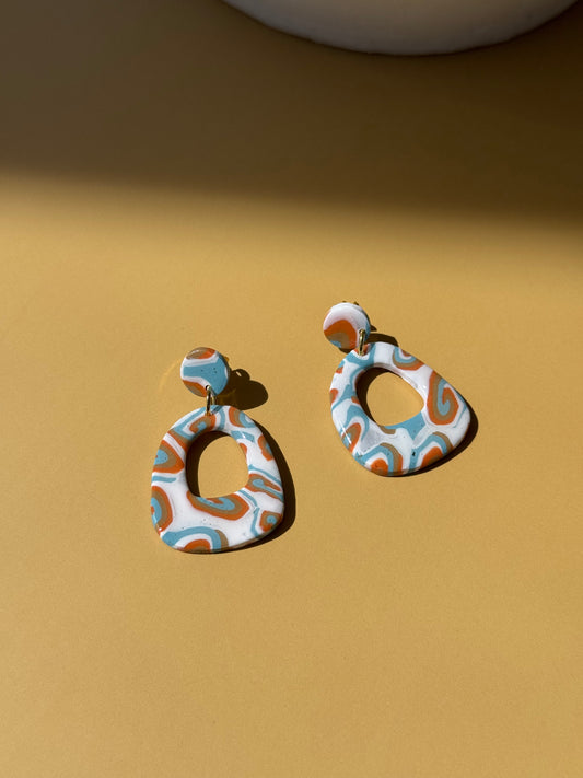 Baby Blue, Orange Dangles