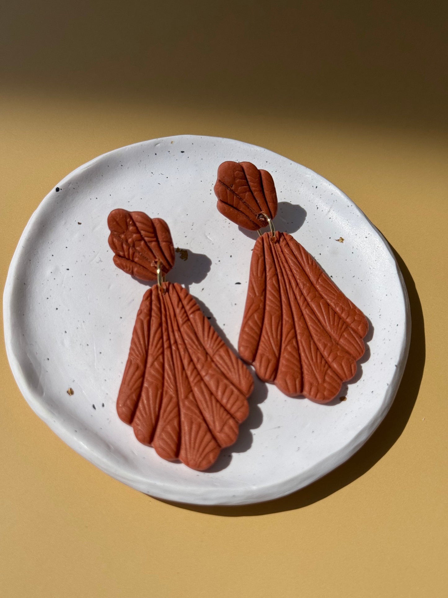 Terracotta Flower Dangle