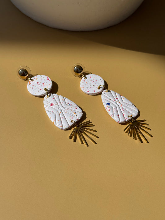 White & Multicolors Dangles