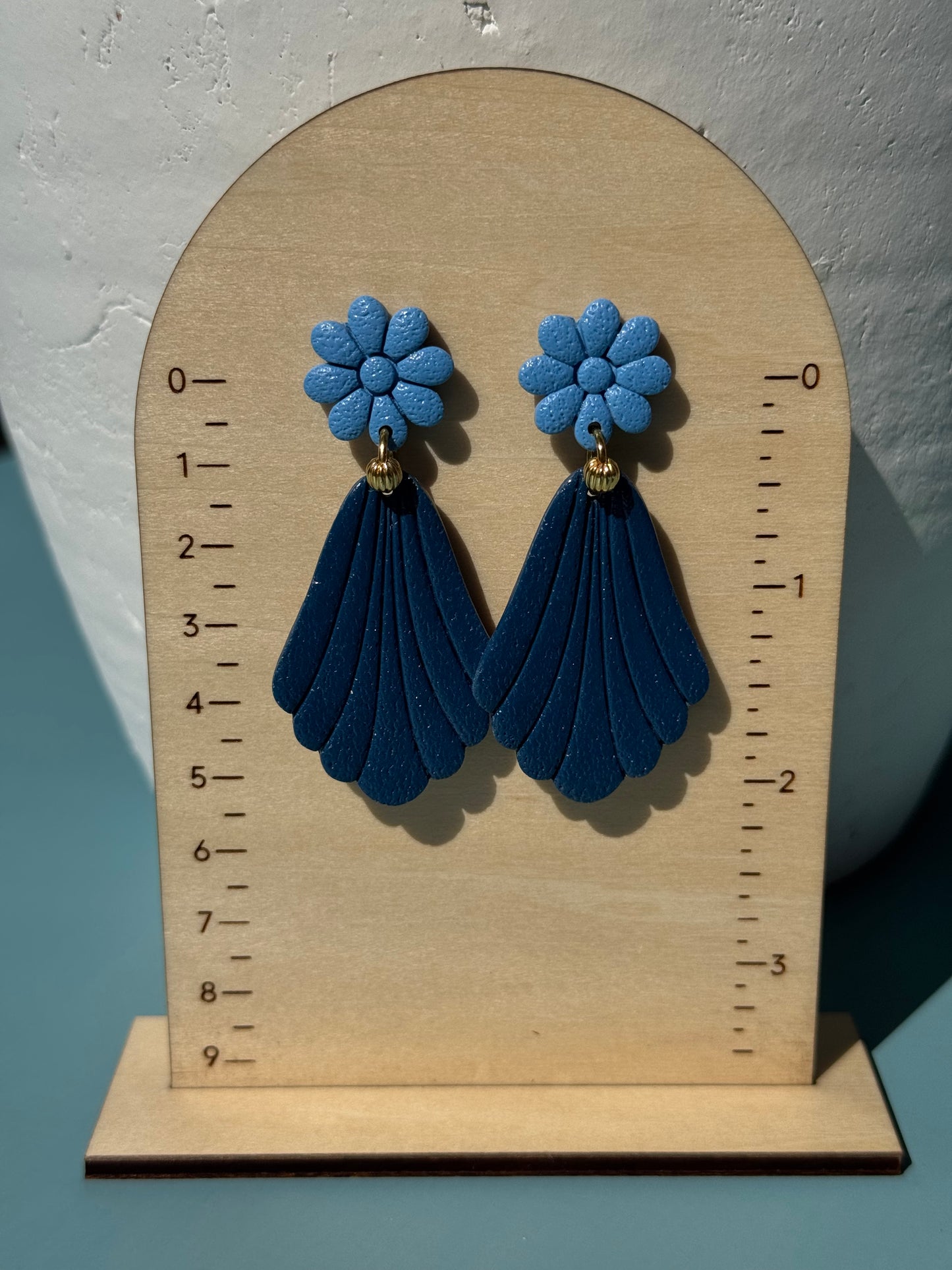 Blue Flower Dangles