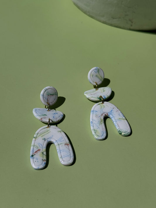 White Pastel Dangles